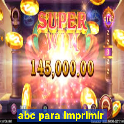 abc para imprimir